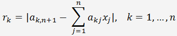 решение системы линейных уравнений методом Гаусса