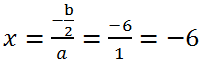 Квадратное уравнение x^2+12x+36=0