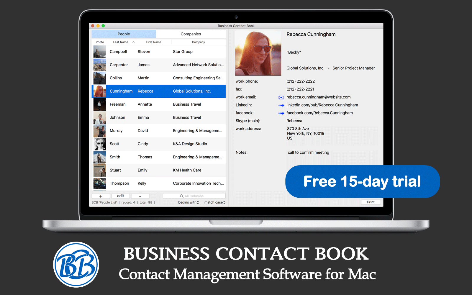 Business Contact Book - Premium Contact Manager
