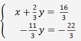 решение системы двух линейных уравнений с 2-мя неизвестными методом Гаусса